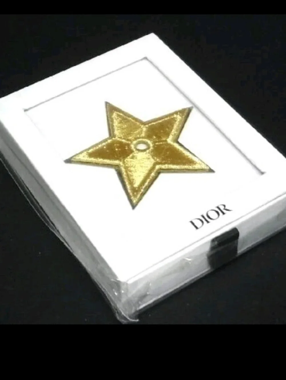 NEW Embroidered DIOR Star Brooch Pin (Gold 💛) In Box